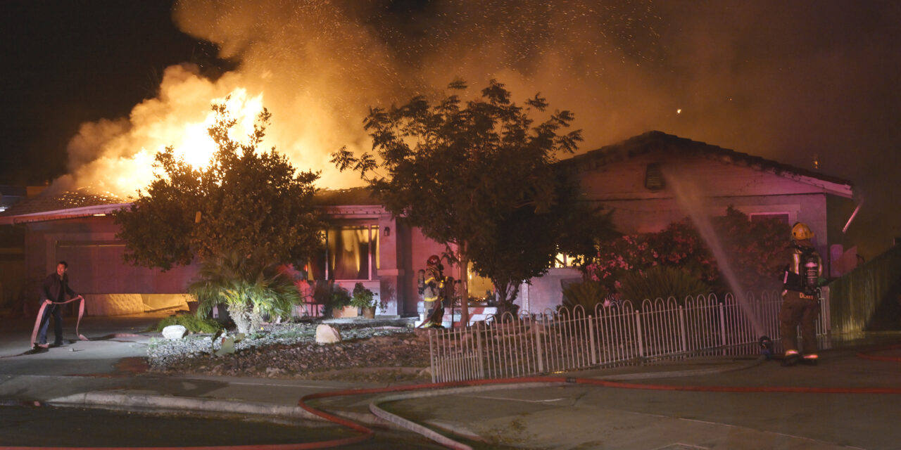 Los Banos fire destroys home