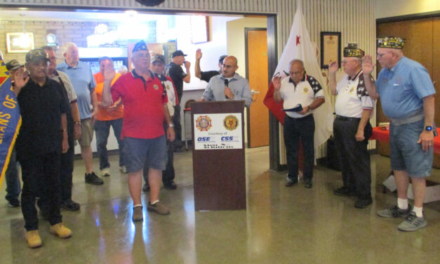 Los Banos VFW,  American Legion install officers