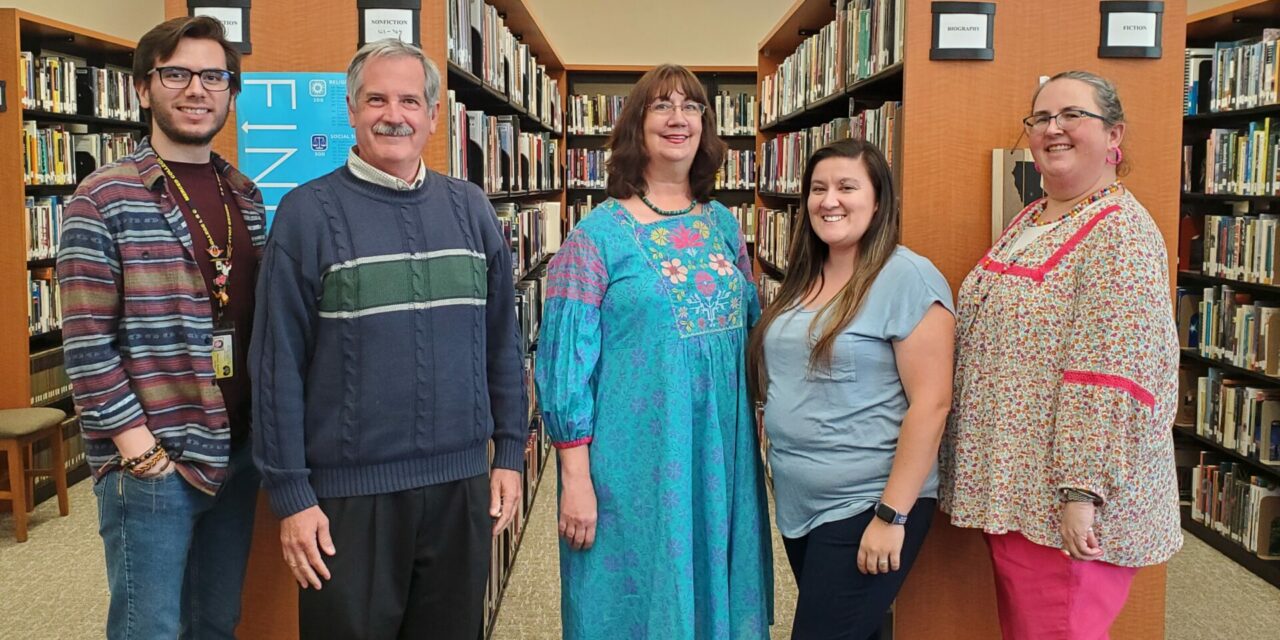 Staff at Merced College library in Los Banos ready to help students