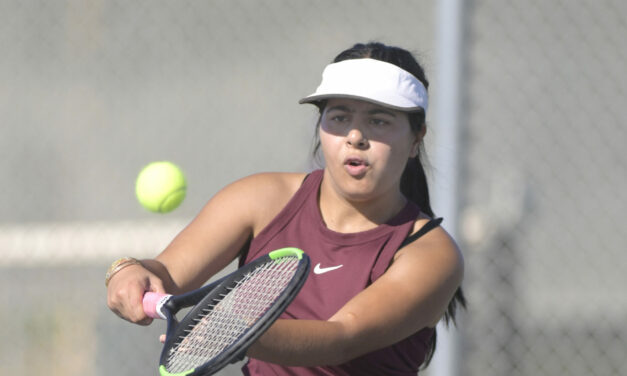 Tiger tennis splits matches