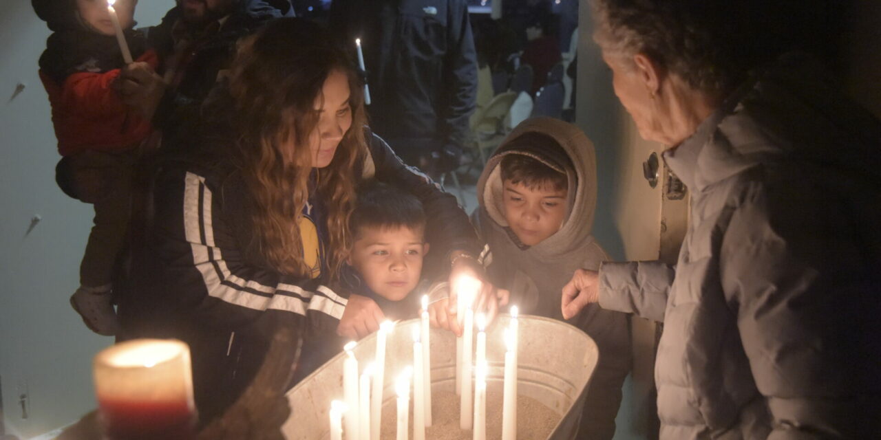 Candle lighting to remember children at Pacheco Park