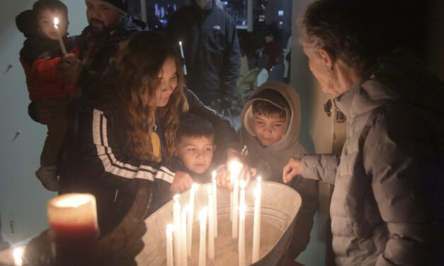 Candle lighting to remember children at Pacheco Park