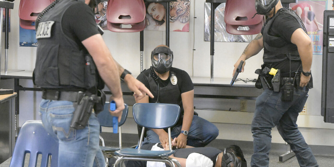 Los Banos Police officers train for active shooter scenarios