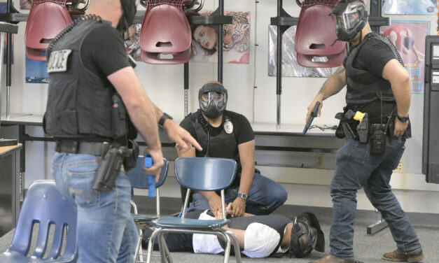 Los Banos Police officers train for active shooter scenarios