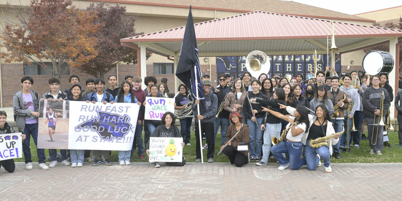 STATE SEND-OFF FOR PACHECO RUNNER