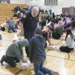 Students learn basic CPR in second annual training