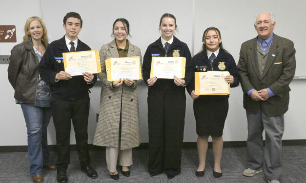 Los Banos Rotary Club annual speech contest victory for high school students