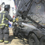 Fire breaks out in traveling circus’s equipment facility at LB Fairgrounds, no injuries reported
