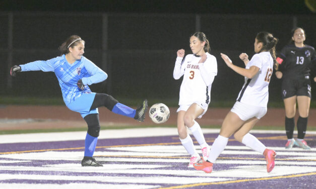 Pacheco girls soccer tie against Los Banos,collect toys for Christmas