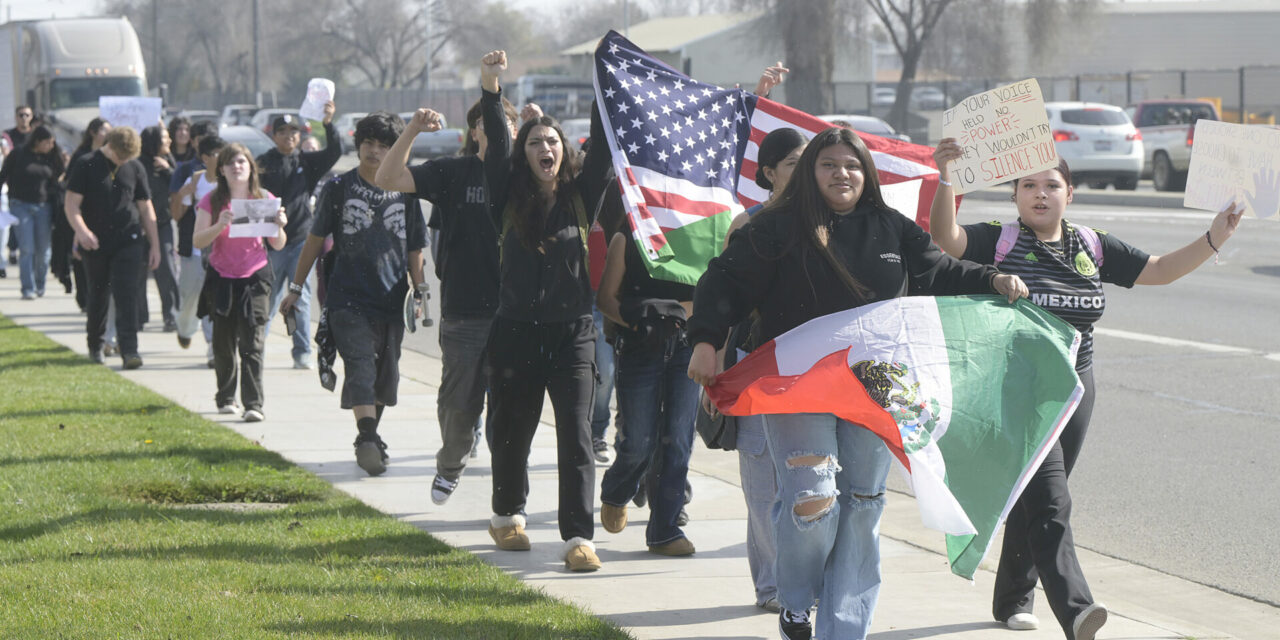 1,400 Los Banos students walkout in two-day anti ICE protest