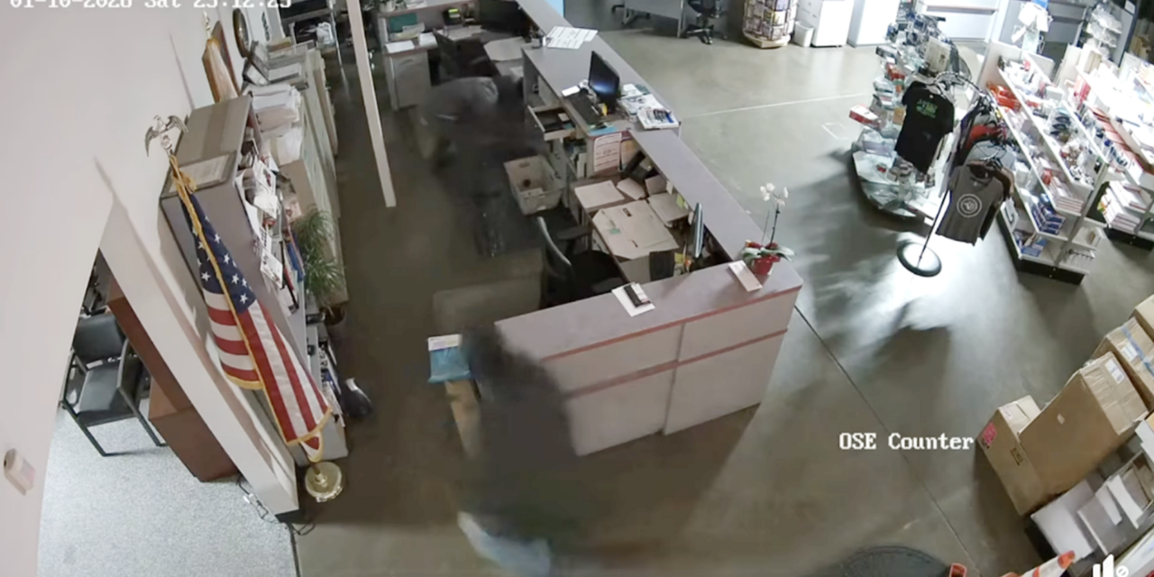 Two suspects wanted following break in at Office Supply Express