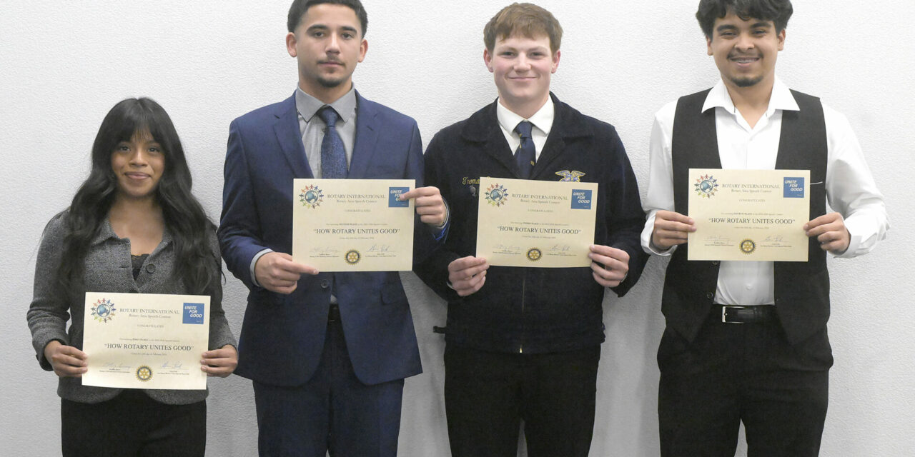 Merced College hosts area Rotary speech competition