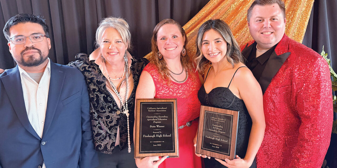 Firebaugh FFA Department earns award for excellence