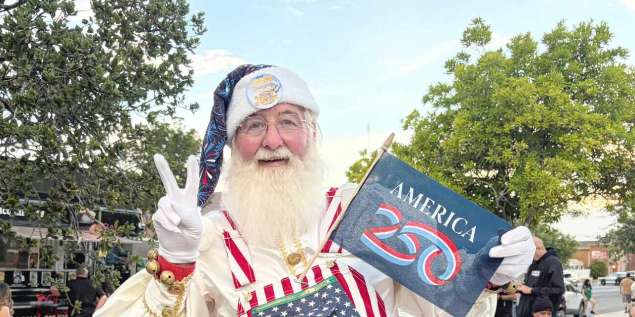 Red, white & blue fun at Henry Miller Plaza