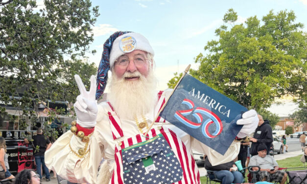 Red, white & blue fun at Henry Miller Plaza